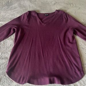 Women’s purple v neck sweater